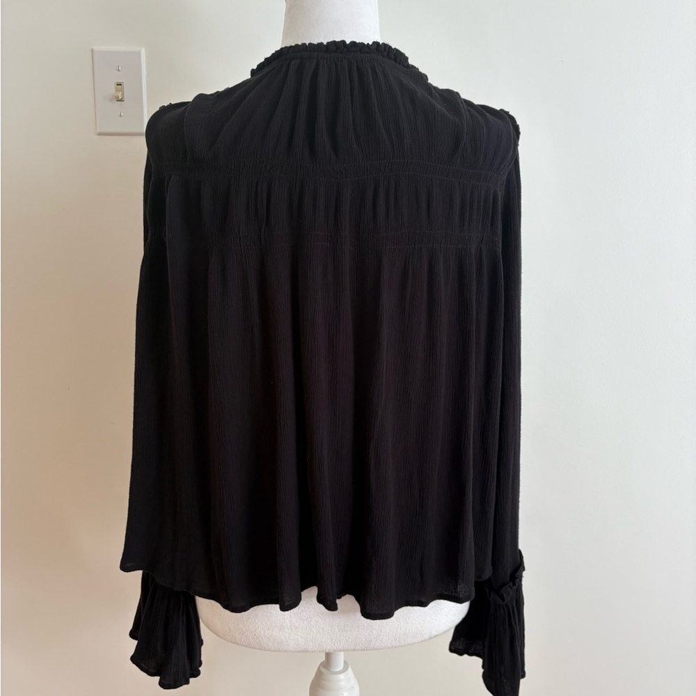Free People Kelsey Victorian Gothic Blouse Top - Picture 5 of 8